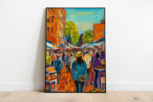Outdoor Market | Vincent van Gogh Style