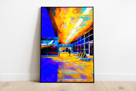 Neon Terminal | Vincent van Gogh Style
